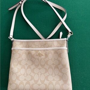 Coach Tan Signature Crossbody Bag